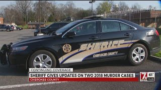Sheriff gives update on two separate 2018 murder cases