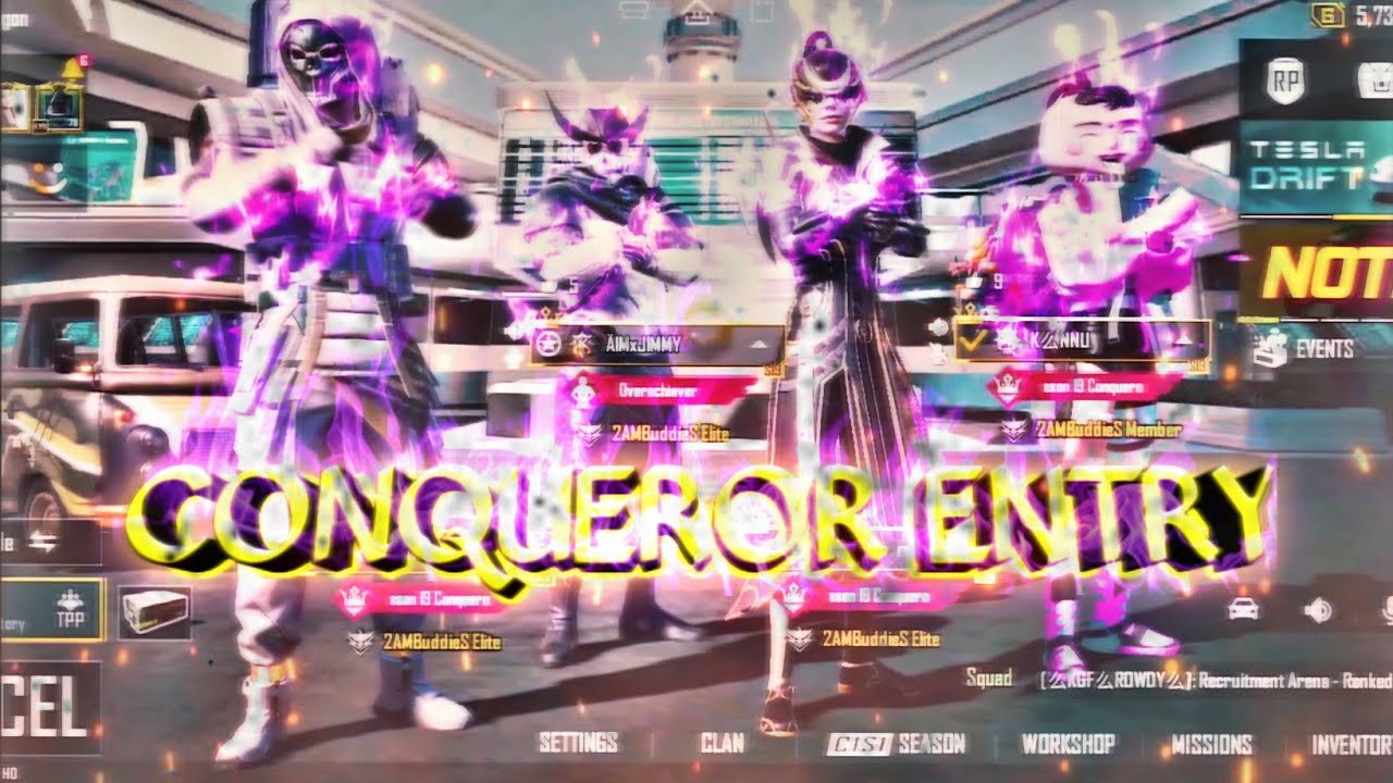 LOBBY EDIT 🔥| CONQUEROR ENTRY 💫  | #BGMI