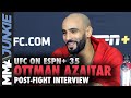 Now 13-0, Ottman Azaitar 'open for everything' | UFC on ESPN+ 35 post-fight interview
