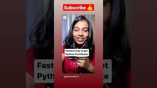 Get A python certificate free of cost||Fastes way to get a python certificate