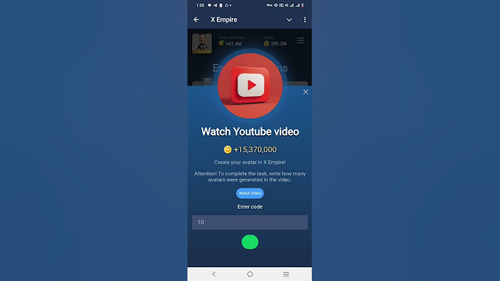 Create Your Avatar In X Empire | Video Code