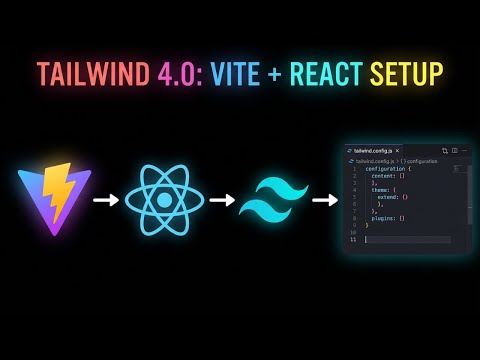 Tailwind CSS 4.0 is finally here - The NEW way to install with Vite + React (2025-2026)