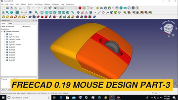FreeCAD mouse design part-3
