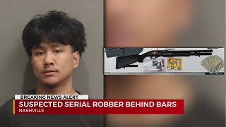 Accused serial robber arrested after targeting ATMs in South Nashville