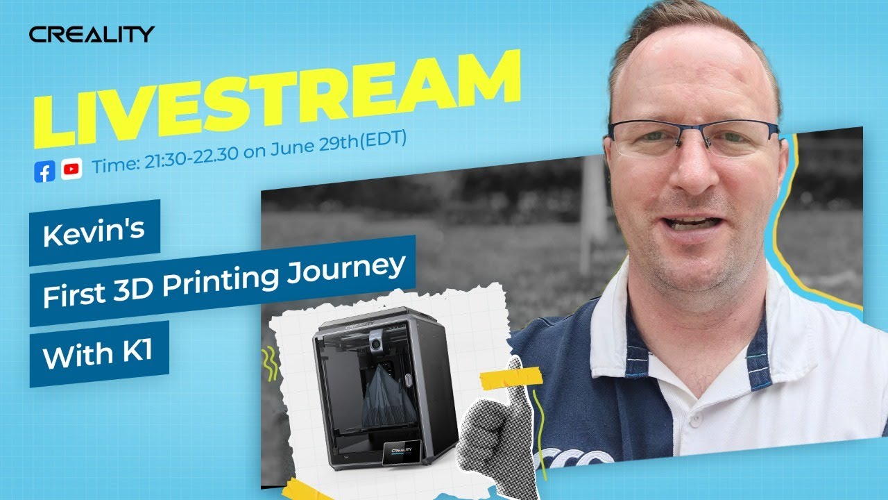 Kevin's First 3D Printing Journey with K1 ! - YouTube