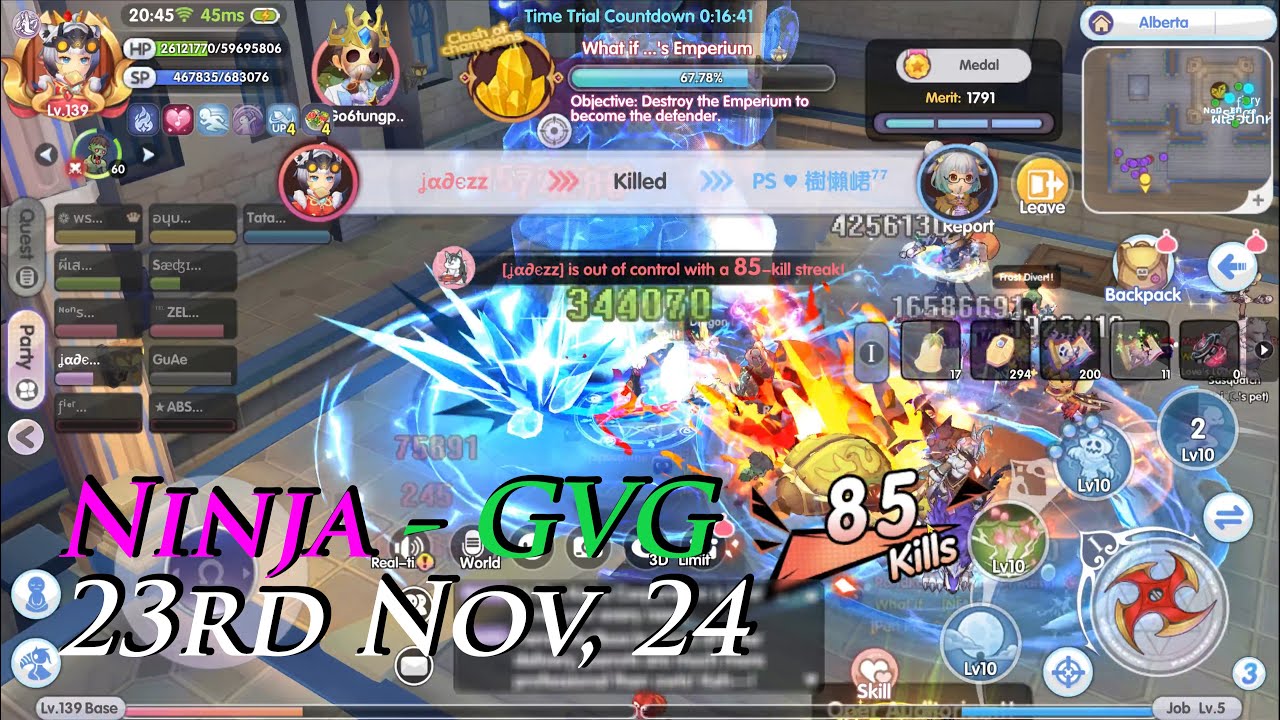 Ninja - GVG 23rd Nov, 24 | rox | Ragnarok X: Next Generation - YouTube