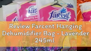 Review Farcent Hanging Dehumidifier Bag - Lavender 245ml