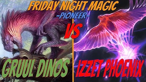 Gruul Dinosaurs vs. Izzet Phoenix: Pioneer FNM 11/8 Round 1!