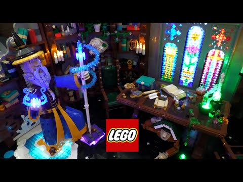 LEGO Wizard Fight of Frost & Flame Scene
