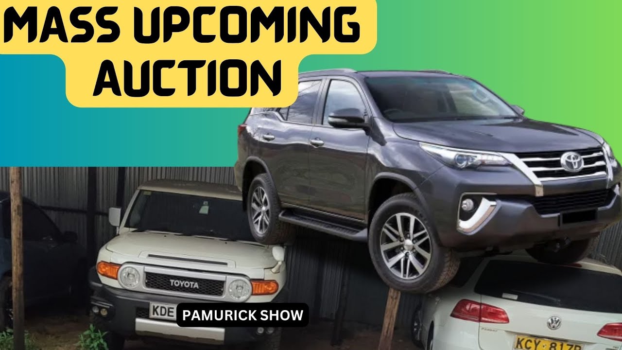 ANNOUNCEMENT OF MASSIVE PUBLIC AUCTION OF Vehicles In
