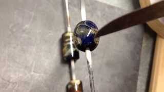 Lampwork Tutorial DEMO BEADS: Silver Foil Reactions on Beads