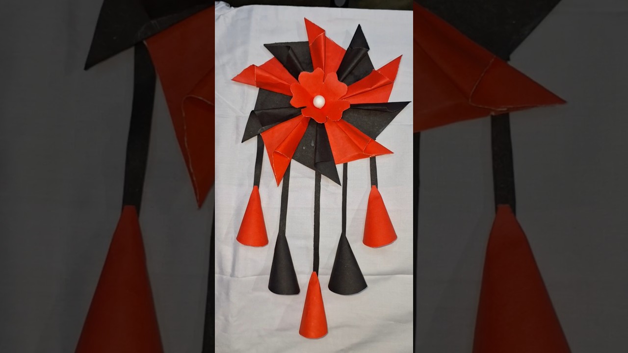 please subscribe to my channel🙏/wall hanging ideas paper Flower💐