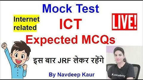Mock Test Internet related ICT | NTA NET Paper 1
