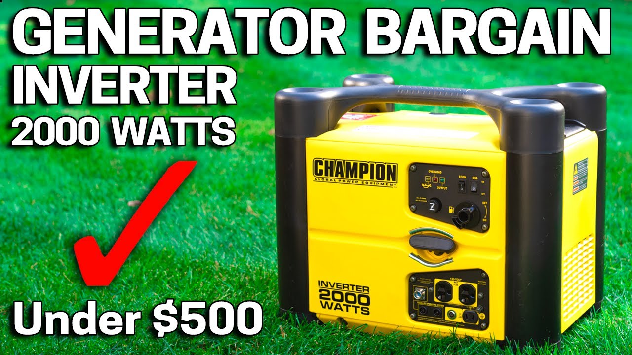 Best Budget Inverter Generator Champion 2000watt Youtube