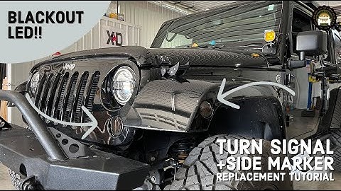 Installing LED TURN SIGNALS and SIDE MARKER Lights on the Jeep JK