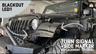 Installing LED TURN SIGNALS and SIDE MARKER Lights on the Jeep JK