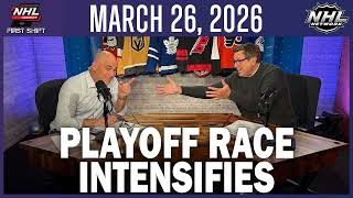 Busy night in the NHL as the playoff race intensifies | March 26, 2026