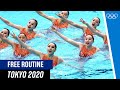  chinas artistic swimming free routine  full length  tokyo 2020