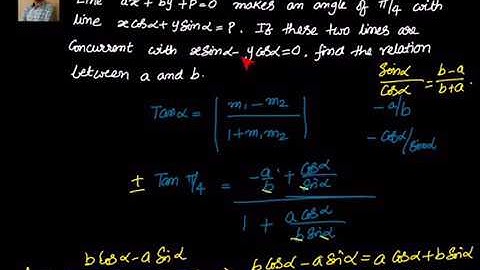 Coordinate Geometry: Straight lines- Angle between lines & Concurrency example