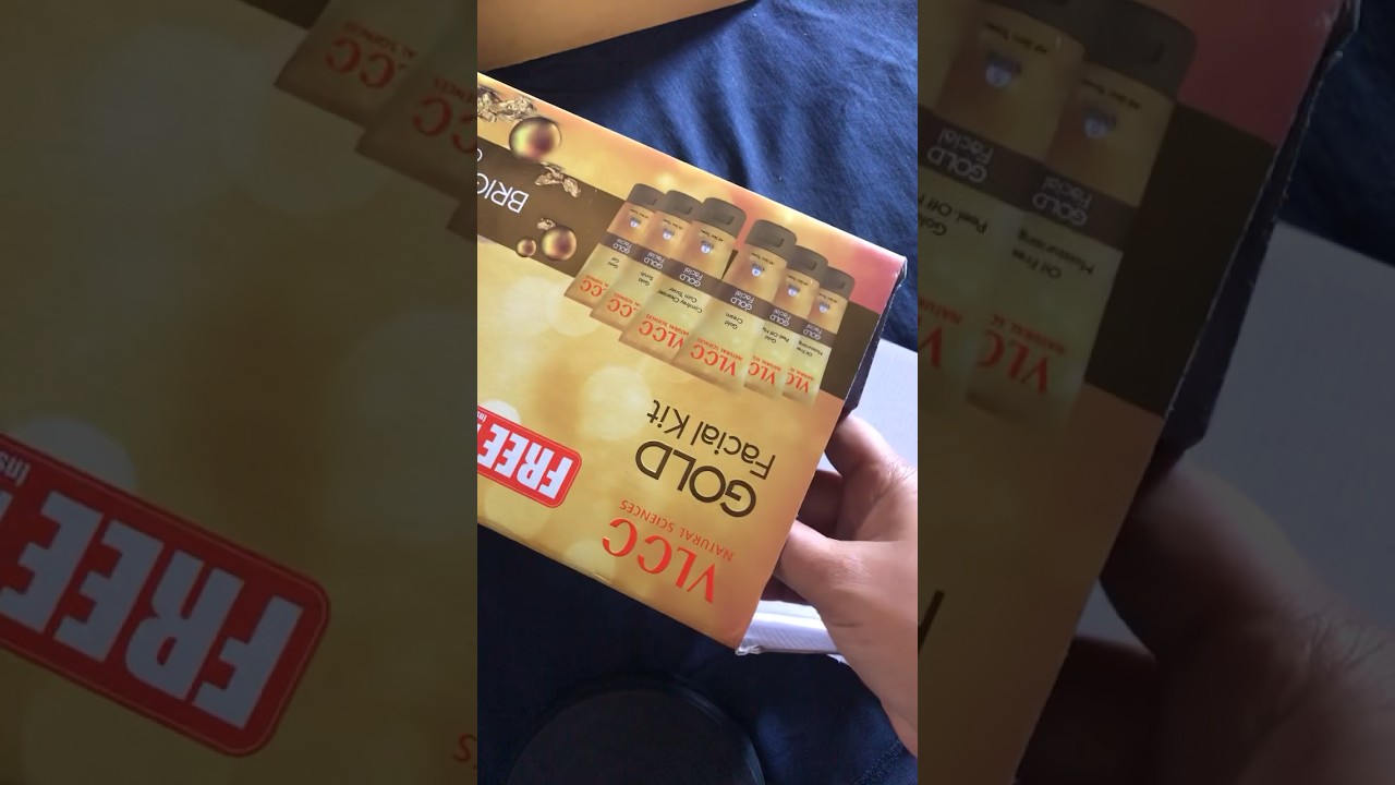 Vlcc gold facial kit for luminous and radiant complexion 