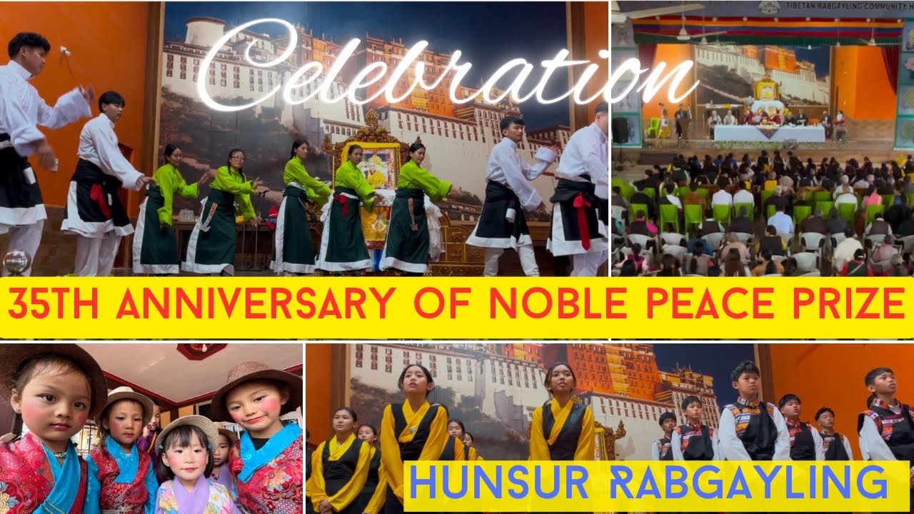 HUNSUR RABGAYLING Celebration 35th Anniversary of Nobel peace prize 2024 #tibetanvlogger