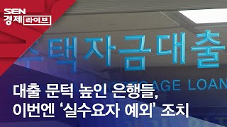 대출 문턱 높인 은행들, 이번엔 ‘실수요자 예외’ 조치
