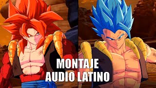 DRAGON BALL FighterZ - Finales Dramáticos en AUDIO LATINO [MONTAJE] | Gogeta SSJ4 Vs. Gogeta SSB