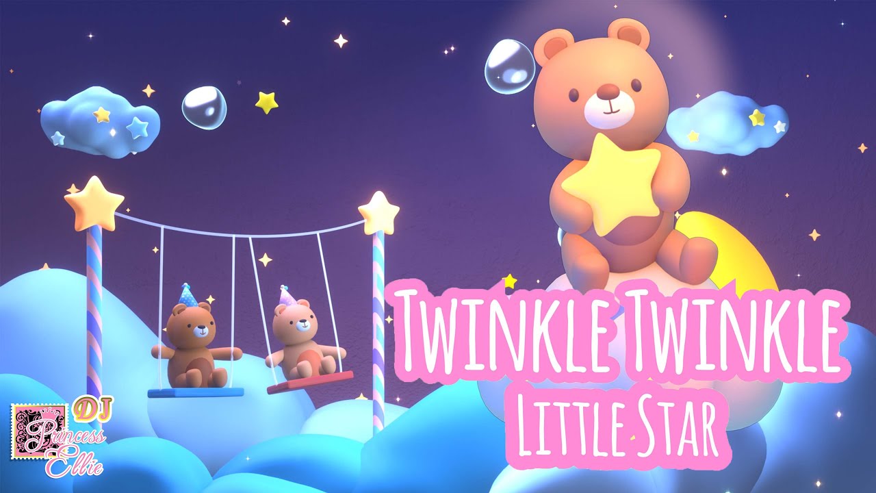 Twinkle Twinkle Little Star⭐️Gentle Sleep Music for Kids | Cartoons for Children and Teens