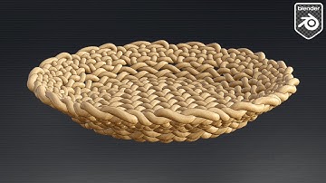 Blender Tutorial - How to Model a Wicker Plate with Curve Knots