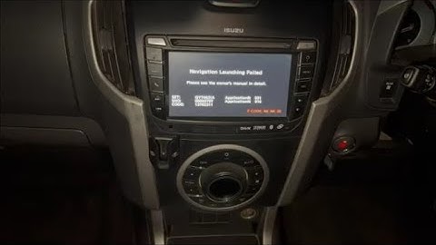 How to Replace the Head Unit in a 2016 Isuzu MUX