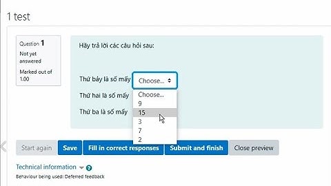Moodle: Matching Quiz
