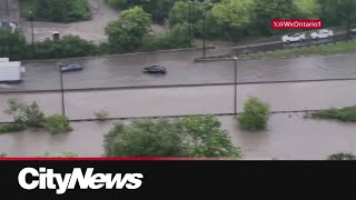 Torrential rain leads to widespread flooding in Toronto