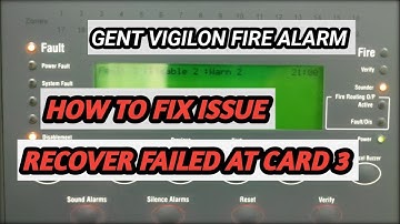 HOW TO SOLVE RECOVER FAILED AT CARD X | HOW TO RECOVER LOOP IN GENT VIGILON | GENT BY HONEYWELL