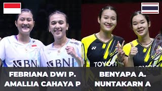 TETAPLAH BERSINAR! FEBRIAna/Amalia (INA) vs Benyapa/Nuntakarn (THA) | Badminton Highlight