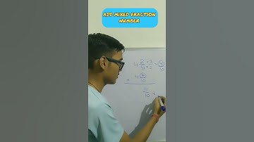 How to adding mixed fractions - adding mixed numbers #Shorts
