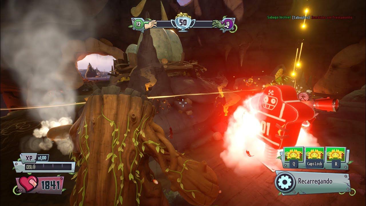 Plants vs Zombies GW2 Playing As Big Stump GAMEPLAY YouTube