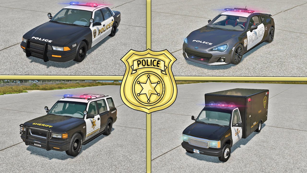 beamng drive police car mod