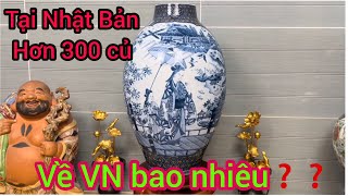 Bình Độc Bản - Vẽ Men Lam - Cố Nghê Nhân Genki Murakami - Giá trị Sưu Tầm Cao - Toki Antique