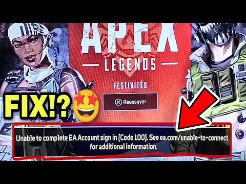 Unable To Complete EA Account Sign In Code 110 | Apex Legends Error Code 110 & Login Problem