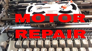 IBM Selectric Typewriter Motor Repair Flush Bearings Lube & Oil Adjust Belt