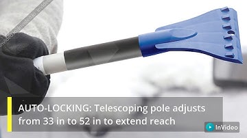 Snow Joe SJBLZD JMB SJB 2 In 1 Telescoping Jumbo Snow Broom + Ice Scraper