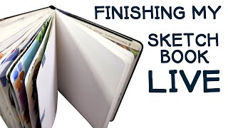 Finishing My Sketchbook Live ✨🔴LIVE @ZoeMarrinerArt