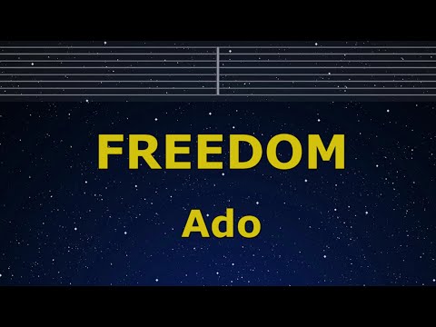 Karaoke♬ FREEDOM - Ado 【No Guide Melody】 Instrumental, Lyric Romanized
