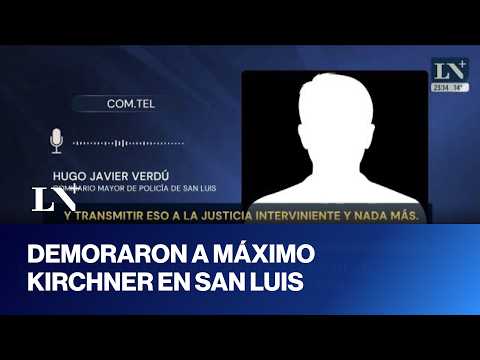 El diputado Máximo Kirchner fue demorado por la policía en San Luis