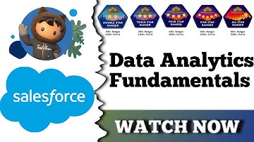 Data Analytics Fundamentals || Salesforce Trailhead || Quiz Solution