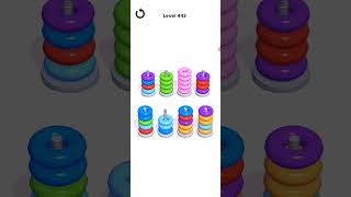 Hoop Stack - Color Puzzle Game Level 443
