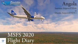 Msfs 2020 Flight Diary - 1日1飛 - Ana - Fnsa To Fndu - Microsoft Flight Simulator 2020