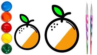 Como Dibujar Y Colorear Naranjas Dibujos Faciles Para Ninos How To Draw And Color Orange Eas Youtube