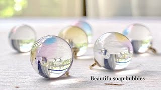 【UVレジン/resin】淡い色合いの綺麗なしゃぼん玉を作る*˚Make a beautiful soap bubble with resin.