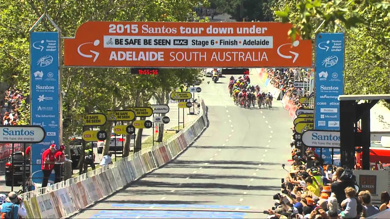 Santos Tour Down Under 2015 Be Safe Be Seen MAC Stage 6 - race finish